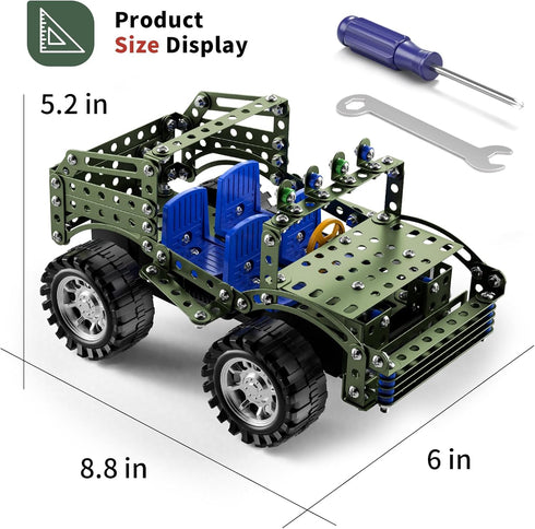 WATUDOU Set 8-12 12-16, 8 9 10 11 12 Building Toys Model Truck - STEM Building Projects Model Car Kit Toys for Kids