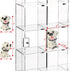 Ikee Design Acrylic Collection Display Case with 25 Compartments and Magnets Door, Wall-mounted Organizer for Small