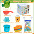 17PCS 1-3 2-4 1+ Mold Free Bath Toys, | Easy Clean Easy-Grip Baby Bath Toys for Kids Ages | Bath Boats Cups Watering