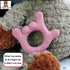 Set 3 3-6 6-12 of I Love You Silicone Hand Teether, Teethers for Babies Months, Soft Teething Toys Months bpa Free