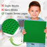 Classic Baseplates, 10" x 10" Green Peel and Stick Base Plates for Building Bricks, 6 Pack, Compatible with Major Brands