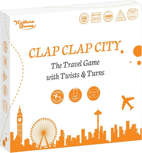 Kulture Games Clap Clap City - The Travel Game with Twists and