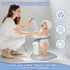 6 Anti-Pinch Adjustable Baby Bath Stand with Anti-Slip Base, Sturdy Baby Stand Up Shower, Huggable Bear Stand Bath