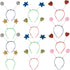 Funny Party Hats Head Boppers - 12 Piece Assorted Design Party Accessories, Blue Gold