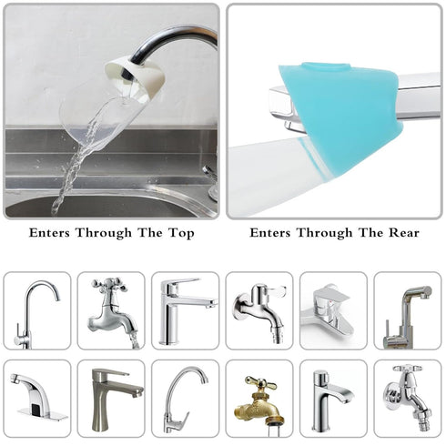 Generic (2pcs Faucet Extender for Kitchen and Bathtub Sink, Universal Sink Handle Extenders, Adjustable Faucets