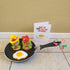 Honbay 4PCS Lifelike Artificial Fried Eggs PVC Resin Fake Food Realistic Simulation Cooked Egg Imitation Food Model