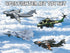 4PCS Army Airplane Toys Set-Diecast Aircraft Plane Model Kit Military Fighter Jet Playset Helicopter Camouflage Pull Back Aircraft Kids Play Vehicle for 3+Year Old Boys Girls