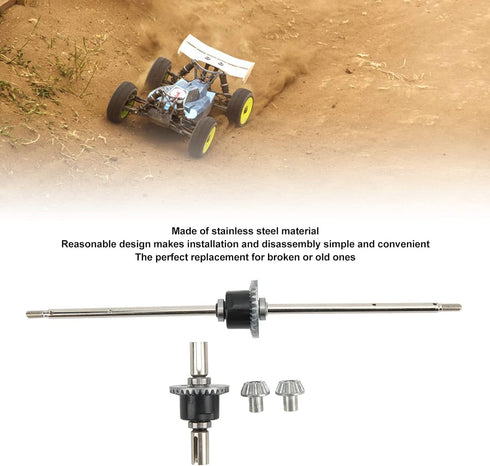 VGEBY Stainless Steel Metal Front Rear Differential Gear Spare Parts for Wltoys 12428 12427 Remote Control Car