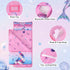 Wowelife Toddler Nap Mat Mermaid with Pillow, Pink Purple Mermaid Sleeping Bag for Girls, Preschool Nap Mats