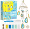 EDUMAN Make Your Own Clay Geodes Wind Chime Craft Kit for Home Garden Decoration for Kids Ages 8-12