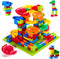 FANELEQU 168 Pcs Mini Marble Run Building Blocks Classic Blocks STEM Toy Bricks