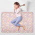 siphylline 52" 34" Purple Geometric Giraffe Extra Large Resuable Bed Underpads Highly Absorbent Baby Diaper Changing