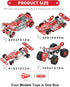 Racing Car Erector Sets for Boys Ages 8-12, Metal Building Kit, STEM Toys for Boys Age 8-12, Roadster Red Model