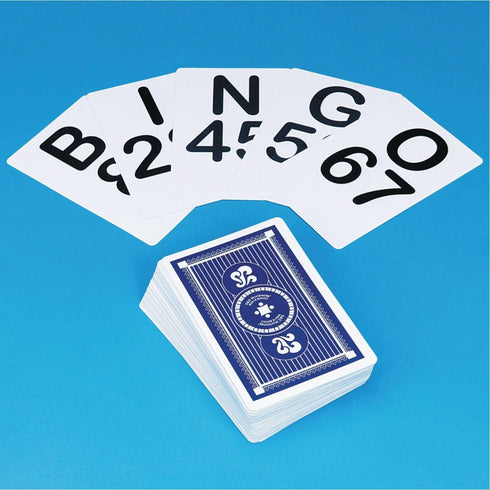 S&S Worldwide Jumbo Bingo Calling Cards - 5-3/4" High Cards with 1-3/4" High Numbers Readable from 50 Feet