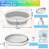 Bath Toy Storage Organizer Foldable, Bath Toy Holder for Bathtub Toy Storage Bath Tub Toy Basket with Removable Base, Bathtub Shower Toy Holder for Drain Drying, Bathroom Toy Storage Bin for Kids by fethwoin