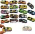 Himeeu 18Pcs Metal Pull Back Racing Car Toy Die Cast Race Cars Vehicles