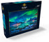 MyPuzzle 500 Piece Jigsaw Puzzle - Aurora Borealis Over Sea Coast, Northern Lights in Norway