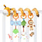 TUMAMA KIDS Spiral Car Seat & Stroller Activity Toy - Giraffe Textured Play Toy for Sensory Exploration