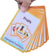 Richardy Fruits/Vegetable/Foods/Food Quantities Flash Cards English Flash Cards Pocket Card Learning Toys for Children