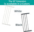 KidCo Safeway Angle Mounted Extensions Kit - Heavy Duty Baby Gate Extension Set
