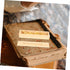 Wooden Pregnancy Test Keepsake Box with Lid Rustic Footprint Design Female Pregnancy Announcement Case Multipurpose