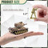 1:72 US Army Tank & Army Men Toys Playset, 2pc US Tank-7 Models, 10pc Toy Soldiers, Desert Tan & Olive Drab Green