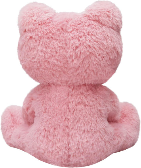 Pink Frog Stuffed Animal, 12 Inches Soft Cuddly Plush Toy for Boys Girls, Gifts for Kids or Girlfriend