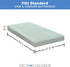 100% 1 Pack, Delta Children Breathable Crib Mattress Pad Cover - Breathable Mattress Pad Cover for Cribs - Elastic