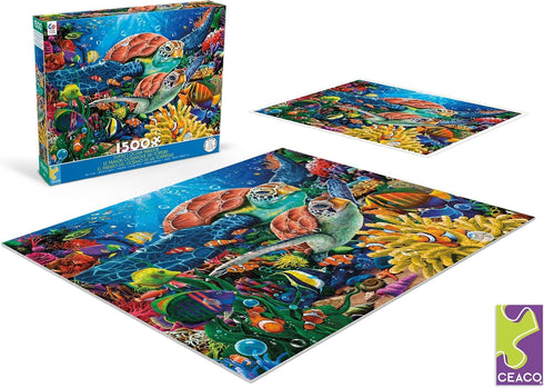 1500 32 24 Inches Piece Turtles Ocean Jigsaw Puzzle - x