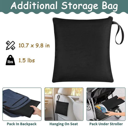Car Seat Travel Bag for Graco SnugRide 35 Lite and Chicco KeyFit 30 - Padded Infant Carrier Bag