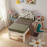 CKOU CCOO 4 Set Set Pieces Toddler Duck Camo Bedding for Boys,Hunting Camouflage Toddler Comforter for Kids Bed in a