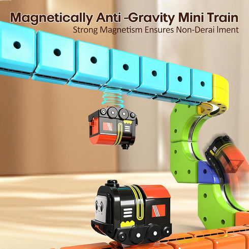 Dripiagarden 3D Set,Modular 3-12, Gravity-Defying Electric Magnetic Train Reconfigurable Race Track Kit, STEM
