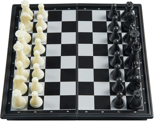 GEACOOL Set 5.1 Set(X-Small) Mini Travel Chess - Inhces Magnetic Portable Folding Chess Board Games for Kids - Small