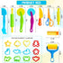 IHESPABLD 28 Set 3+ Playdough Tool Kit, Pcs Basic Clay and Dough Tools Starter for Kids Ages Creative Play Accessories