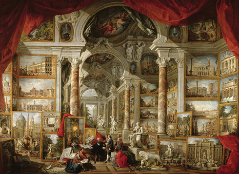 Anatolian Puzzle, Gallery with Views of Modern Rome, 4000 Piece Puzzle, #5204