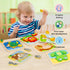 TOY Life Toddler Puzzles, 6 Piece Wooden Puzzles for Toddlers 1-3, Puzzle 2 Year Old, Toddler Puzzles Ages 2-4, Montessori Puzzles for 1 Year Old, Baby Puzzles, Learning Toy for Toddlers 1-3 Year Old