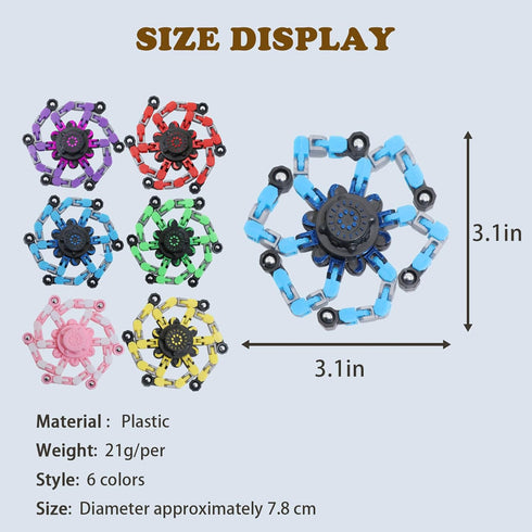 Original ecology 12Pcs Transformable Fidget Spinners Toys- Deformable Fingertip Gyro Stress Relief Sensory Toys, Easter