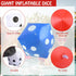 3 Pack Inflatable Dice, Jumbo Giant Dice Toy for Indoor Outdoor Board Game Ludo Pool Party Favor