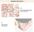 CZXW 52" 28" Pink Flowers Botanical Crib Sheets Fitted x Natural Cotton Soft & Breathable for Baby Crib Mattress