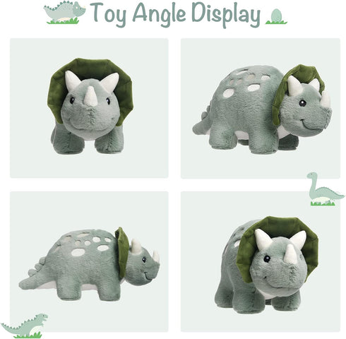 TCBunny 12" Baby Dinosaur Plush Toy, Bedtime Stuffed Animal, Kid's Gifts for Boys, Girls, Birthday, Valentine, Christmas
