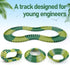 96 3 4 5 6 7, GIAT Pcs Dinosaur Car Track Expansion Kit Birthday Gift for Boys & Kids Ages Compatible with Most Dino