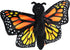 Wild Republic Huggers Butterfly Monarch Plush Toy, Slap Bracelet, Stuffed Animal, Kids