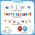 PRATYUS Nautical Party Decorations for Boys, Girls, Adults - Anchor Sailboat Theme Supplies with Banner, Cake Topper,