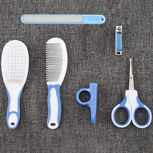 BOGEEL 6 Set (0-3 Pcs Baby Hair Daily Care Newborn Kids Grooming Brush and Manicure Daily Care Years+),Plastic