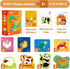 TOI Leveled Puzzles for Kids Aged 2 and Up, Toddler Puzzle Preschool Learning Jigsaw Puzzles, Large Pieces Educational Game for Boys Girls, Classic Education Step 1