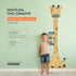 4ft Wooden Growth Chart for Kids Wall Height Chart for Children, Easy Install No Tools Needed, Track Height Up