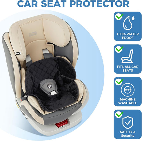 Zoiapai 6 4 2) Piddle Pad Car Seat Protector for Toddlers Waterproof, Non-Slip, Leak-Proof Potty Training Pad for Car