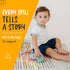 The Mat Buddy 4-Sided 30 Count 100% 40x47 Disposable Splat Mats for Under High Chair with Adhesive, - Waterproof