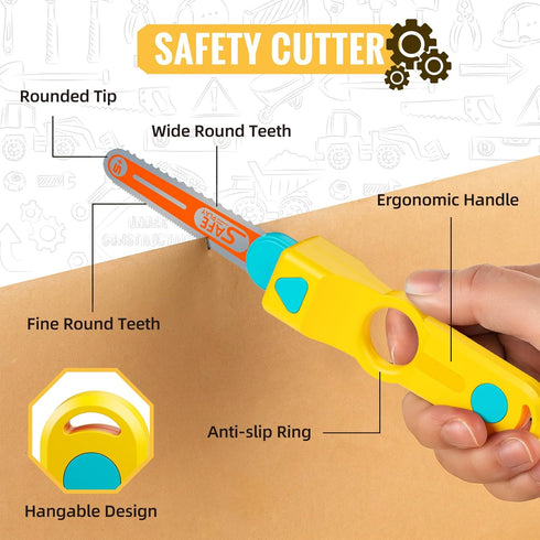 129 SpringFlower Cardboard Cutter for Kids, PCS Cardboard Tools for Kids, STEM Educational Construction Kit Toys