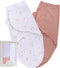 Ely's & Co. Adjustable Swaddles for Newborn, Baby Swaddles 0-3 Months, 2 Pack (Dusty Rose and Mauve Pink Star)